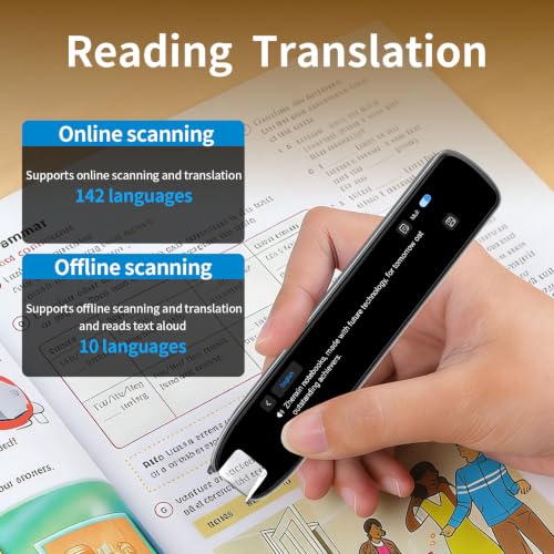 MOIDYOU Scan Translation Pen - 142 Languages Digital Reading & Assistive Tool for Learning & Travel
