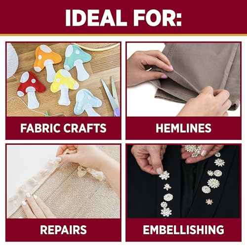 Aleene's Fabric Fusion Glue 4 oz, Nontoxic, Permanent and Washable Adhesive, Dries Flexible, Strong Bond on All Fabrics, Patches, Clothing, Denim, Polyester, Cotton, Felt, Flannel Materials