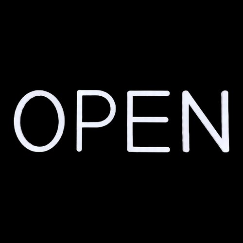 Open Signs for Business,Neon Open Sign Led,20x7 inch with Remote Control,Bright Light Up Sign,Window Door Wall Mounted Bar Coffee Salon Store,12V/2A Horizontal White H