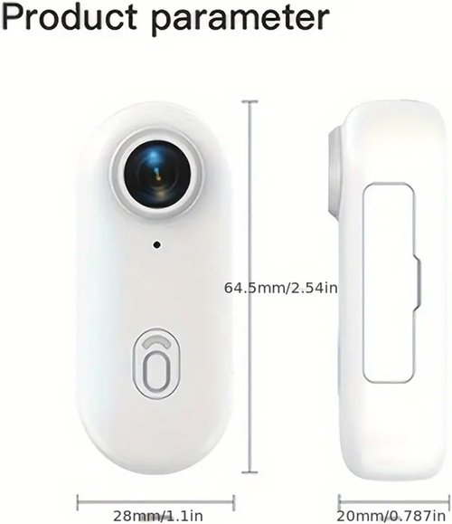 The Go Catch Camera, Treklon POV Camera, Treklon 4S Body Cameras, HD 1080p/4K Pocket Action Cam, with Magnetic Clip, Waterproof Case and Bracket, Thumb Size Mount Anywhere (Black 64G)