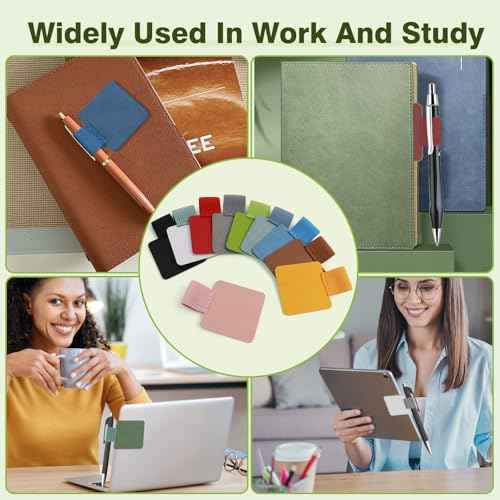 10-Pack Pen Loop Holder Set, Self-Adhesive Pen Loop Holder for Notebook, Bible, And Journals - Elastic Design with 10 Colors Included