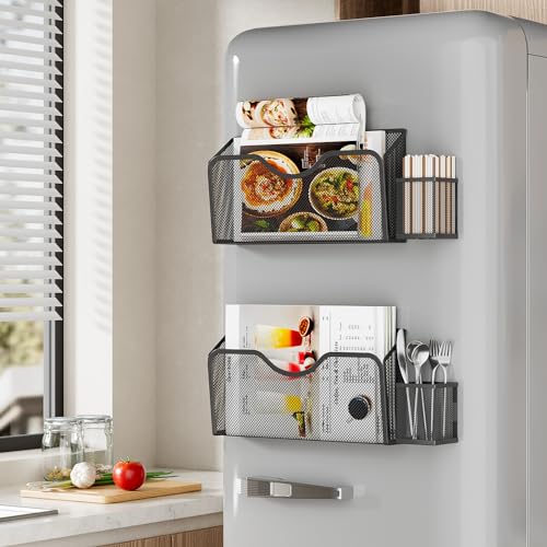 Jane Eyre Magnetic File Holder - Dual Magnetic Hanging File Organizer (Black)