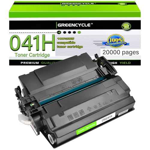greencycle 041 041H Compatible Toner Cartridge Replacement for Canon 041 041H CRG041 CRG041H CRG-041H Use with imageCLASS LBP312i MF521DW LBP312dn MF525dw LBP310X LBP312X Laser Printer (1 Pack, Black)