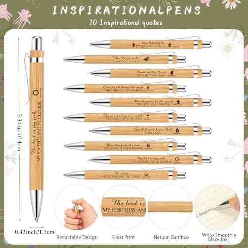 20 Sets Christian Spiral Notebooks Bulk Inspirational Religious Bible Verse Prayer Notepad with Sticky Note Pen Christmas Gifts for Church Study Group Member Vbs Sunday School (Kraft)