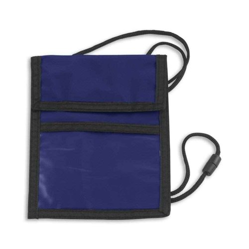 Event Badge Holder and Breakaway Lanyard Combo, Name Badge Holder with Pen Loops and Zipper Pocket, Name Tag Holder with Storage Pouches, Royal Blue (25 Pack)