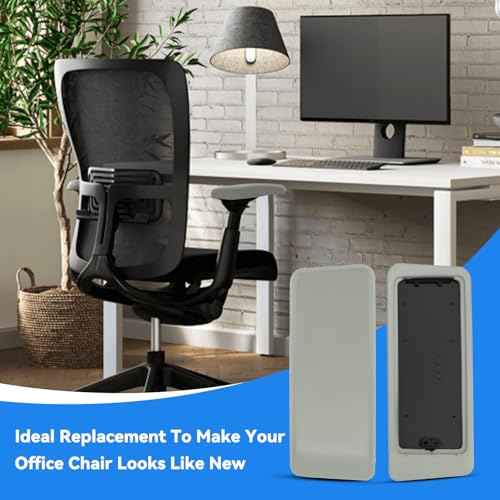 Arm Pads Caps Replacement for Haworth Very Office Chair,Office Chair Arm Rest Replacement£¨Gray£©