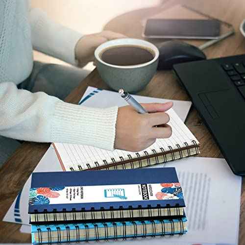 12 Pack A5 Hardcover Spiral Notebook College Ruled Notebooks Colorful Journal Bulk Diary Planner Lined Travel Subject Writing Notepad for School Office Business Supplies, 8.3" x 5.5", 6 Colors