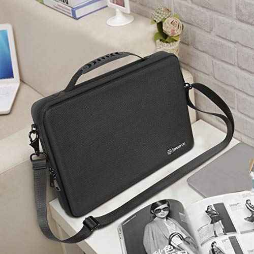 Smatree Hard Shoulder Bag for 13-14.2 inch MacBook Pro M5 2025, MacBook Air M4 2025/2024/2022, iPad Pro M5 2025/M4 2024,iPad Air M3 2025, MacBookPro 2024 M4/2023/2021 A2918/A2992 Carrying Case (Black)