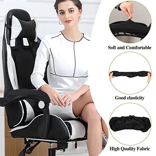 Vin Beauty Black Office Chair Armrest Covers, 2Pcs Elastic Arm Rest Protectors