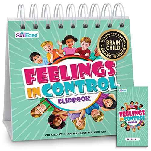 Feelings in Control Flip Book, Emotion Chart, ADHD Tool for Kids, Calm Down Corner Supplies, Preschool Learning Activities, Self Regulation for Kids
