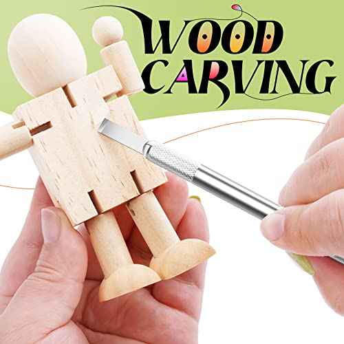 16 Pcs Exacto Knife Set, 3 Craft Knife and 13 SK5 Steel Blades, Precision Hobby Knife for Carving, Modeling, DIY, Scrapbooking, and Art Projects