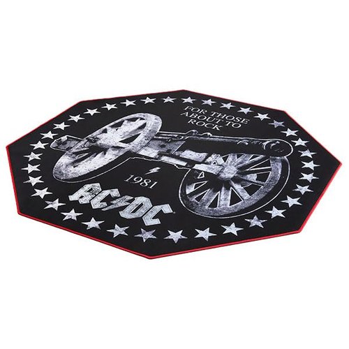 AC/DC - Non-Slip Gamer Floor Mat for Gaming Chairs and Office Chairs - 39 inch x 39 inch