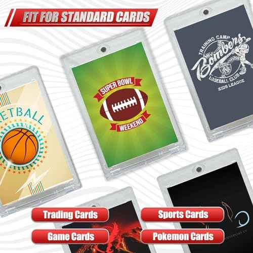 Magnetic Card Holder 50 Pack 35PT One Touch Card Holder Trading Card Protectors for Baseball Cards Sports Card