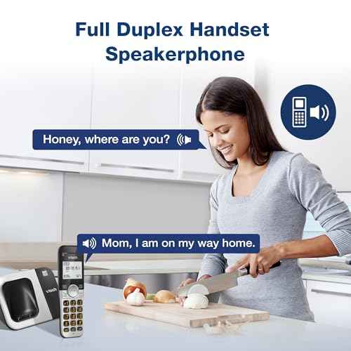 VTech Cordless Phone with Large Display and Big Buttons, DECT 6.0 with Caller ID/Call Waiting, Full Duplex Speakerphone, ECO Mode, Last 10 Number Redial, Easy to Use,VG231