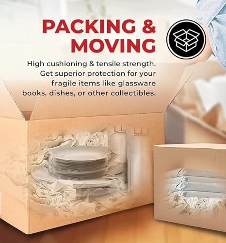1 Roll Packing Paper for Moving 15in*165ft Newsprint Packing,