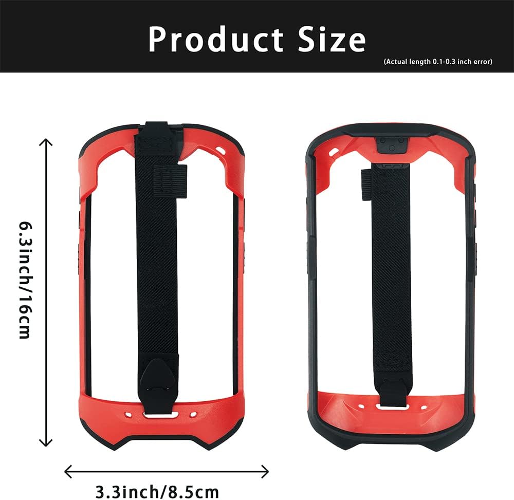 Zebra Protective Cover Bumper Case - Rugged Boot with Hand Strap for TC51/TC52/TC56/TC57 | Red