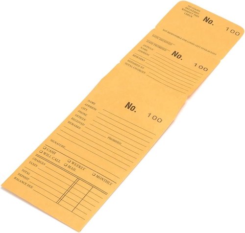 100 Jewelry Repair Envelopes Numbered in Consecutive Order (Random Series)