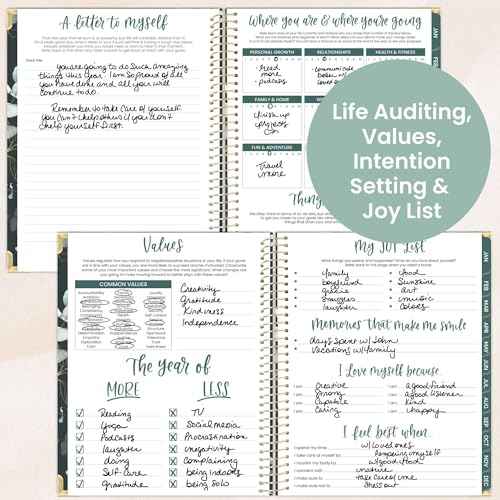 bloom daily planners HARDCOVER 2026 Planner (January to December) - 8.5¡± x 11¡± Weekly & Monthly Dated Agenda Organizer Book with Stickers & Tabs - Eucalyptus, Green