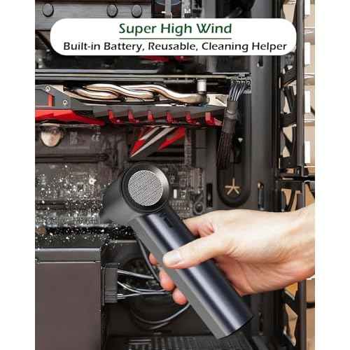 Electric Air Duster, Compressed Air Duster 130000RPM Cordless Rechargeable Motor Portable Blower, Adjustable Mini Blower for Computer, Keyboard, Outdoor, House and Car, Replaces Compressed Air Cans