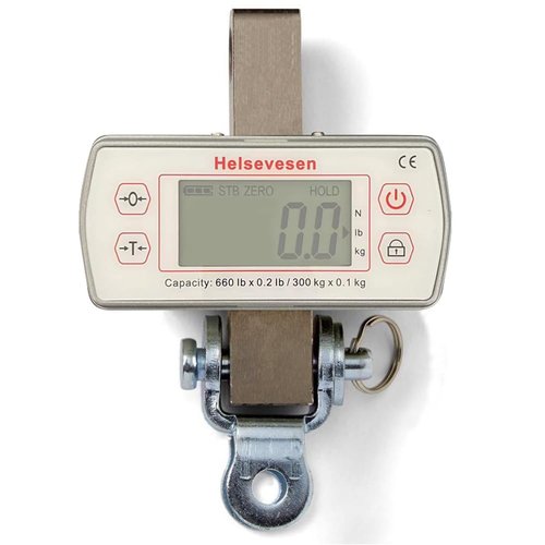 Helsevesen Professional Patient Lift Scale - 660lb Capacity with Stainless Steel Bracket Kit Included