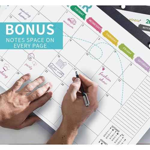 Desk Calendar 2026 Wall Calendars, November 2025 - December 2026 Monthly Planner Paper Office Desktop 17"X 12", Months Planning and Organizing Home, School, Office, Holiday, Vacation
