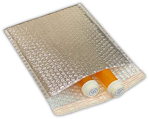 8x11 Thermal Foil Bubble Mailers - 3/16 Inch Thickness, 100 Pack