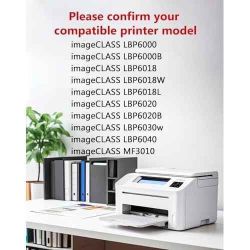 125 CRG125 Black Toner Cartridge (1-Pack) - Replacement for Canon 125/CRG125 Toner Compatible with LBP6030w LBP6000 MF3010 Printer