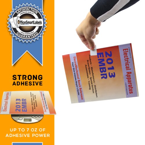 OfficeSmartLabels 1 x 1-1/2 inch Book Spines Labels, Compatible with 30347 (6 Rolls / 750 Labels Per Roll)