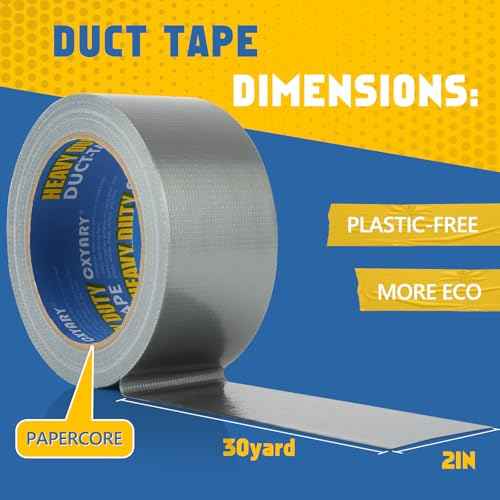 CXYARY 15 Roll Duct Tape Heavy Duty, 2 Inch x 450 Yard, Gray Waterproof Tape Any Weather, No Residue Tape for Strong Repairs, Indoor & Outdoor, Tear by Hand