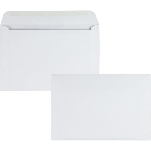 Quality Park Large Format/Catalog Envelopes, Gummed, White, 6 x 9, 500 per Box, (QUA37181)