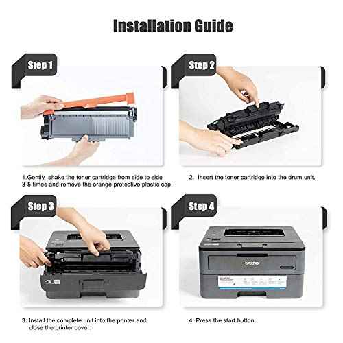 Compatible DR820 Drum Unit Replacement for BrotherDR820 DR-820 Drum Unit Compatible with Brother TN880 TN850 TN820 Laser Printer [2 Pack]
