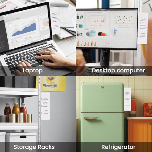 Magnetic Monitor Memo Board with 3 Markers & Eraser - Desk Organizer