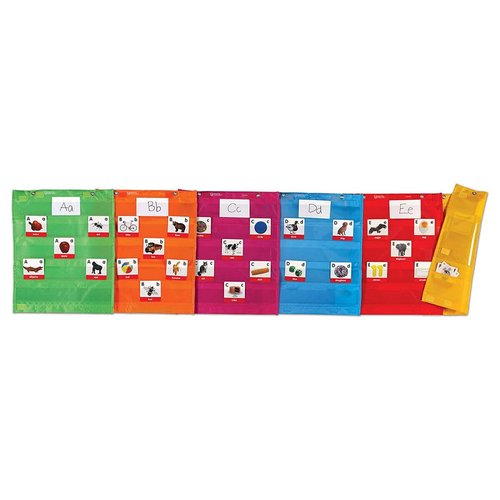 Learning Resources Magnetic Pocket Chart Squares, Classroom/Teacher Organizer, Various Colors, Back to School Resources for Teachers, All Grades, Set of 6