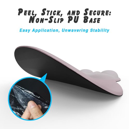 Ergonomic Mouse Pad with Wrist Rest Support&Gel Cushion for Desk; Cute Computer Decor Accessories for Women. Small Mousepad Mat Laptop Pads for Office&Home. Ergo Supplies & Aesthetic (01Pink Serenity)