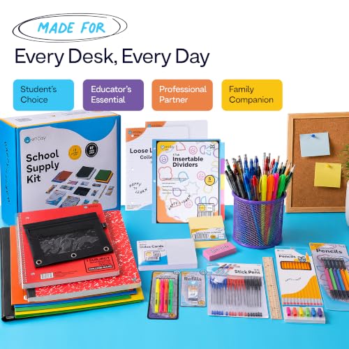 Enday Complete Back to School Supplies Kit for High School & Kids