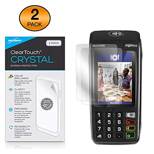 BoxWave Screen Protector for Ingenico Move 5000 - ClearTouch Crystal 2-Pack