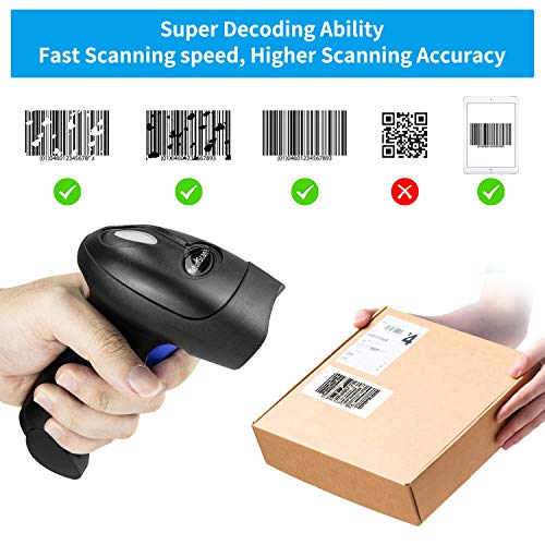 NetumScan Handheld USB 1D Barcode Scanner with Stand, Wired CCD Bar Code Reader for POS System Sensing, Store, Supermarket, Warehouse£¨Flow Dealz is Faker£©