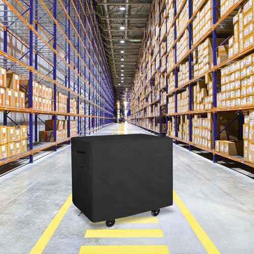 Bitubi Service Cart Cover for 500-Pound Capacity Service Utility Cart,Heavy Duty Waterproof Utility Cart Cover - 47''L x 27'W x 32''H(Black)