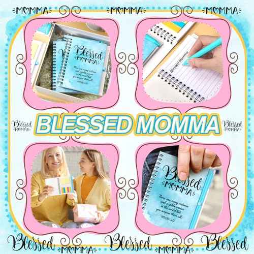 Supervitae 16 Sets Mothers Day Christian Gift Bible Verse Spiral Notebooks with Pen,mother's Day Church Gifts Include Spiral Notebooks with Ballpoint Pen, Prayer Journal Gifts for Mom