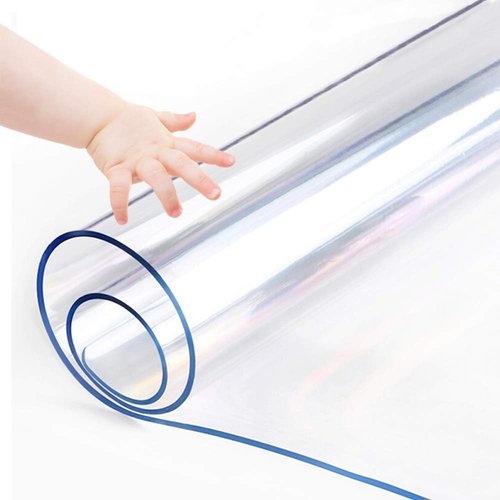 Large Clear Round Dining Table Protector Wood Furniture Tabletop Protective Cover Clear Plastic Tablecloth Round Soft Glass Desk Topper Chair Cursions Mat Pads Eco Polyester PVC Vinyl 39 Inch Diameter