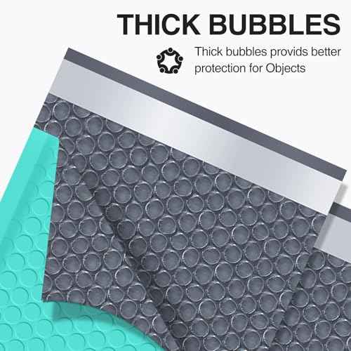 UCGOU Bubble Mailers 12x16 Inch 40 Pack Usable Size 12x15 Inch Large Padded Envelopes Teal Waterproof Packaging Bags for Shipping Self Seal Strong Adhesion Envelopes for Jewelry Makeup Supplies