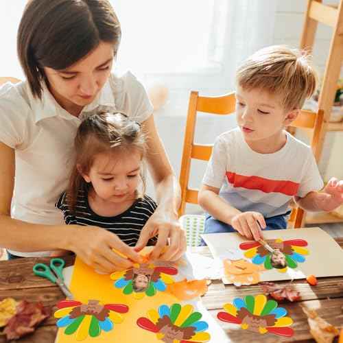 50Pcs Thanksgiving Turkey Cutouts Thanksgiving Turkey Bulletin Board Photo Cutout Fall Bulletin Board Decor Autumn Harvest DIY Craft Art School Home Party Favor