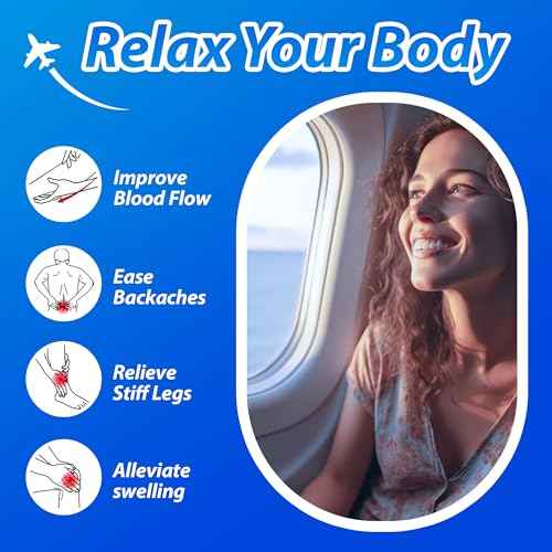 Airplane Foot Hammock for Plane Travel - Airplane Foot Rest - Plane Trip Essentials for Women/Man Long Flight Must Haves - Travel Gifts for Women/Man