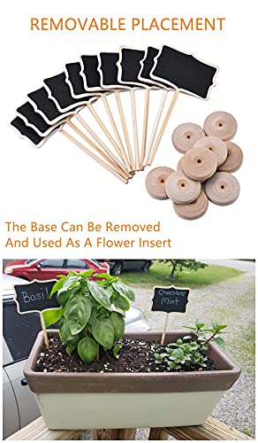 20PCS Mini Chalkboard Signs with Replacement Stickers for Food Labels & Party Decor
