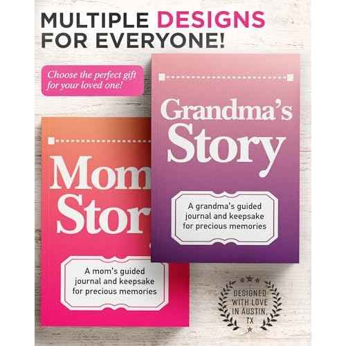 Mom's Story Journal: A Meaningful Keepsake for Mom to Share Her Life Journey and Memories, Book Includes 250+ Prompt Questions, Sentimental Gifts Ideas for Mother's Day, Birthday, Christmas