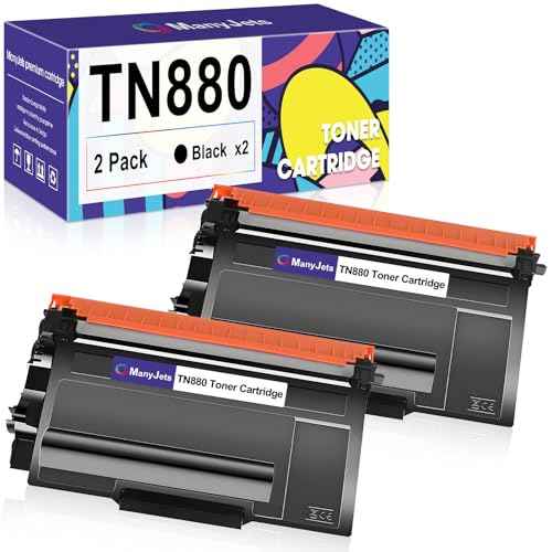 TN880 TN-880 Toner Cartridge Compatible for Brother TN880 Super High Yield Replacement for Brother HL-L6200DW MFC-L6700DW MFC-L6800DW HL-L6200DWT HL-L6300DW Printer (Black, 2-Pack)