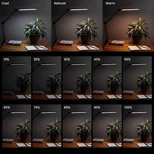 Acurit LED Swing Arm Desk Lamp - Flexible Durable Desk Lamp for Offices, Desks, Workspace, Artists, Vloggers, & More!