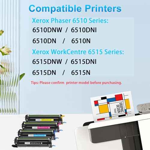 108R01418 Drum Unit Replacement for Xerox 6510 6515 Drum Cartridge for Phaser 6510 6510DNM 6510DN 6510N WorkCentre 6515 6515DNI 6515DN 6515N Printer (Magenta, 1-Pack)