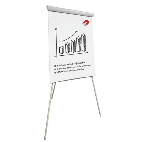 Magnetic Dry Erase Whiteboard Easel, 36 x 24 Inches Height Adjustable Stand White Board for School Classroom or Office or Teaching at Home