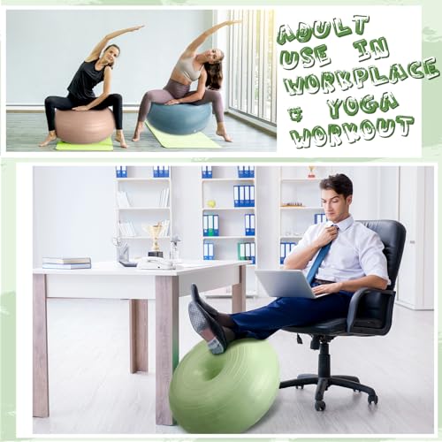 Libima Macaron Color 4-Pack Flexible Donut Ball Chairs for Classroom & Kids Seating